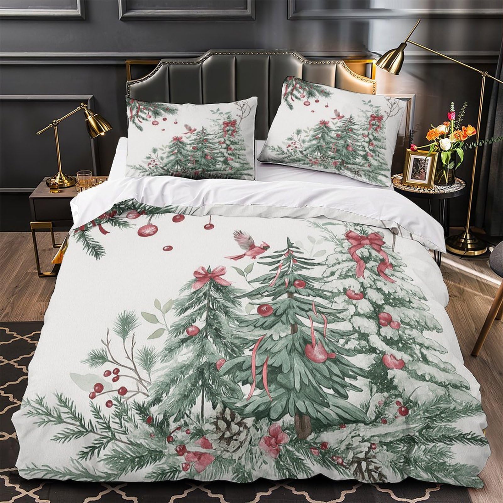 Décoration de lit de Noël 3D pour transformer votre chambre en hiver