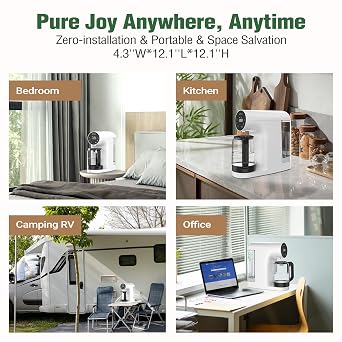 Ecoviva Countertop Reverse Osmosis System RO Water Filter, 5 Stage Filtration, Real-time TDS Monitor, 3:1 Pure to Drain, Zero-Installation Portable Water Purifier (WP-RO-200G White)