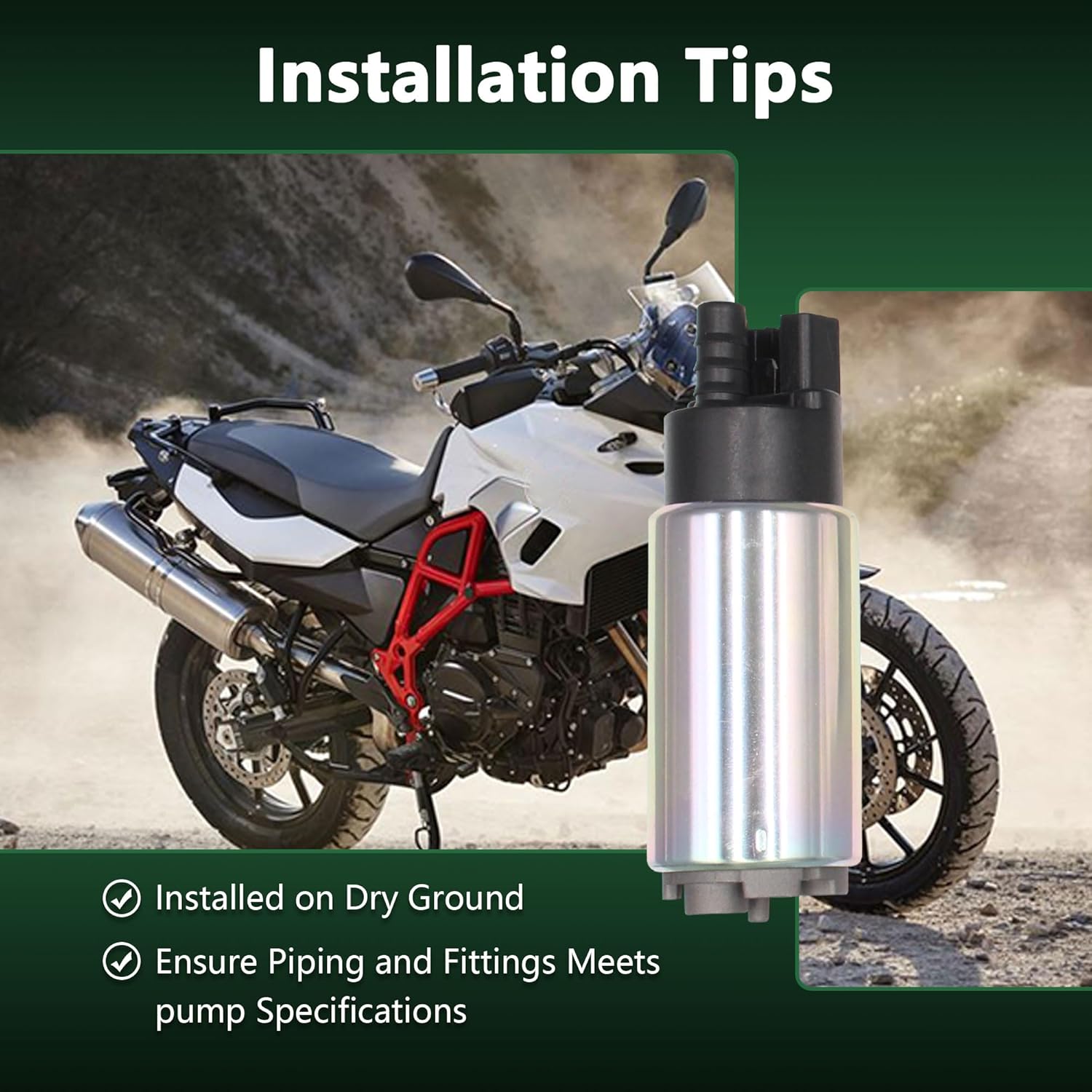 Fuel Pump for BMW F650GS F700GS F800GS F800GT F800R F800ST K1200GT K1200S K1300R K1300S K1600 K1600B K1600GT K1600GTL R1200GS R1200R R1200RS R1250RS S1000XR 2003-2023 16148563526