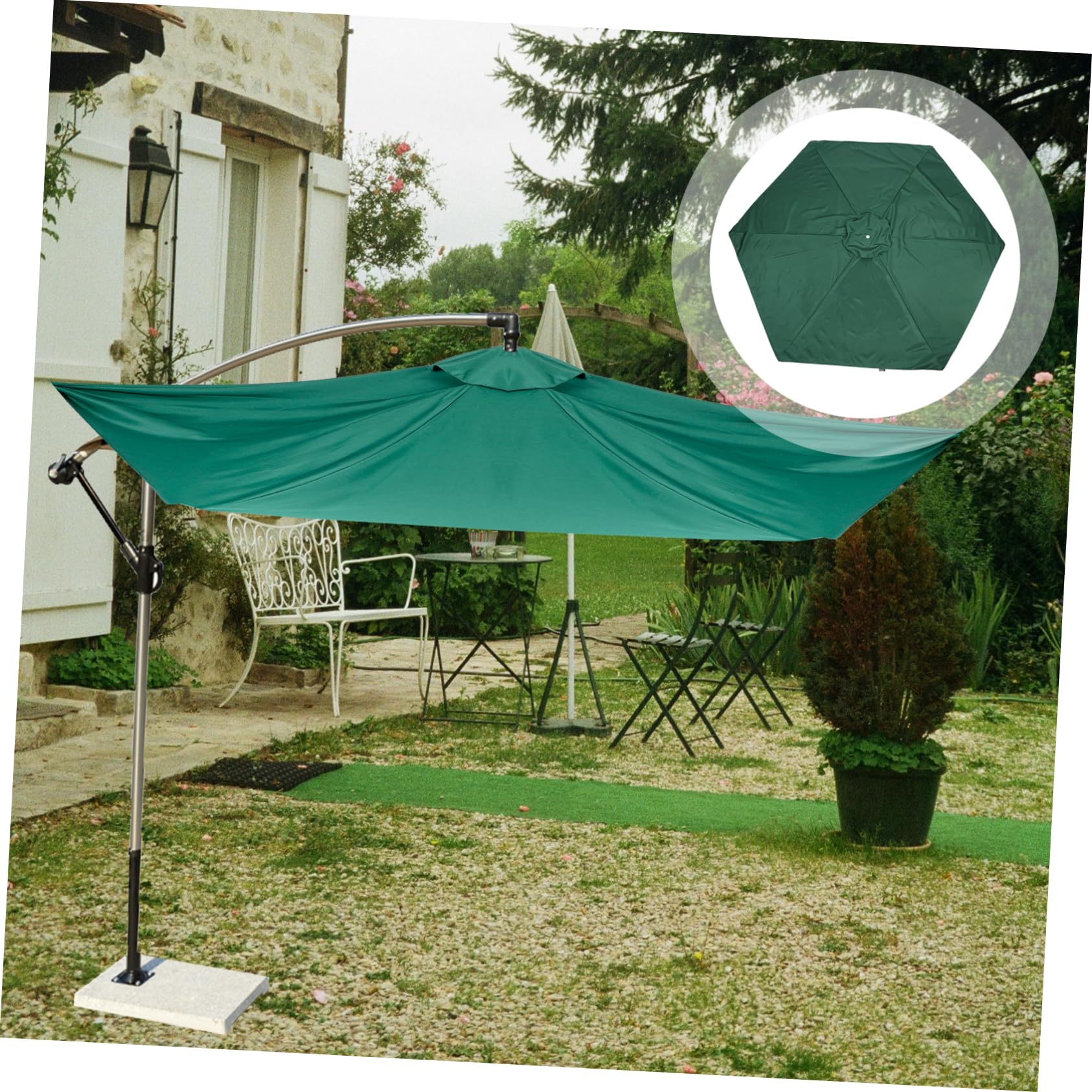 2 sztuki Parasol ogrodowy Patio Parasol Parasolka Prosty parasol Wiatroszczelna markiza Zamiennik parasola ogrodowego Markiza Parasol