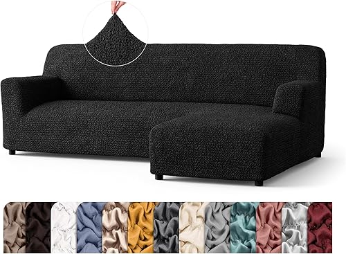 Miniatura 11 de PAULATO BY GA.I.CO. Funda de sofá modular, funda para sofá chaise en forma de L, fundas lavables para sofá esquinero, funda elástica de ajuste