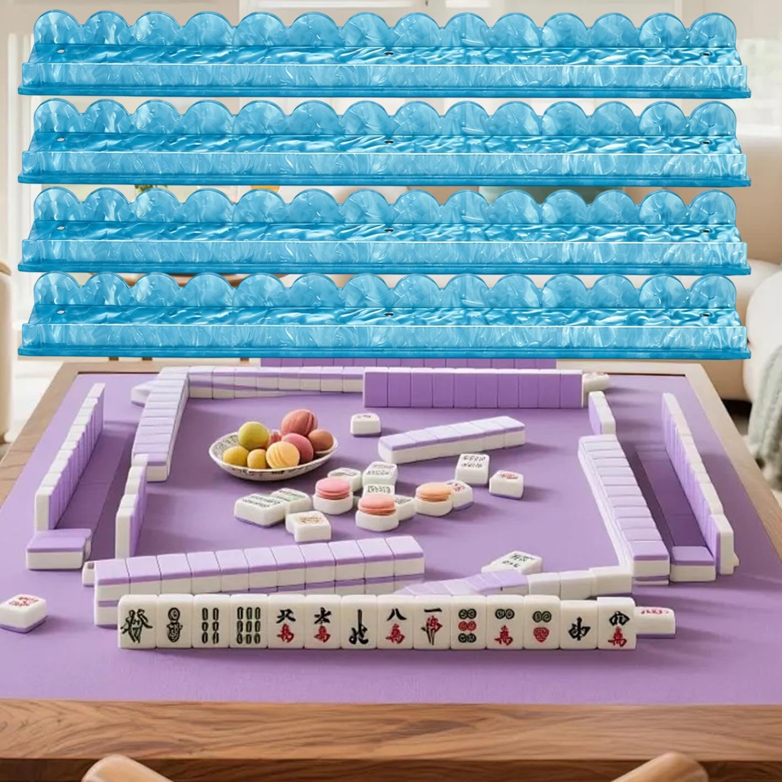 Mahjong półki z magnetycznymi suwakami, 4 sztuki, wodoodporny akryl