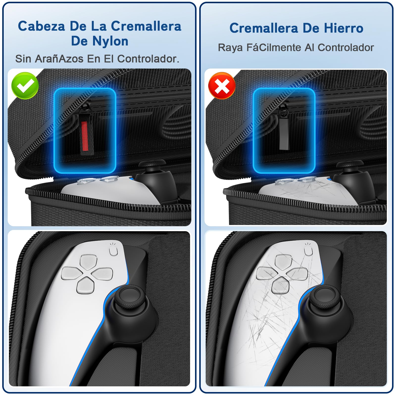 daydayup Funda de Transporte Compatible con PlayStation Portal Remote Player, Funda para PlayStation Portal con Bolsillo con Cremallera, Bolsa de Mano de Juegos para PS Portal (Negro) — view 4