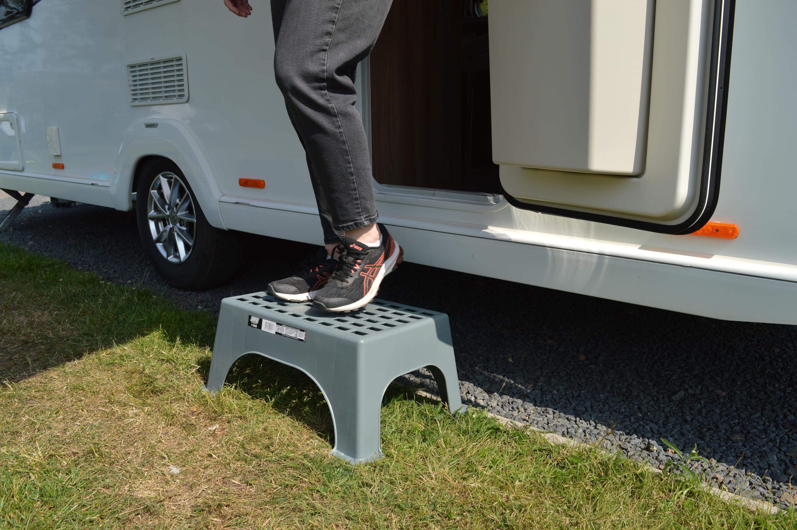 Maypole Große Kunststoff-Trittstufe, ideal für Wohnwagen, Wohnmobil, Garage, Zuhause, maximale Traglast: 150 kg