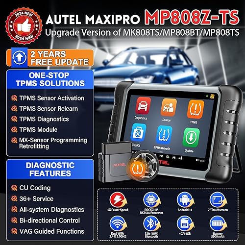 Miniatura 3 de Autel Escáner MaxiPRO MP808Z-TS - Herramienta de escaneo de control bidireccional basada en Android 11, actualizado 2023 de MP808TSMP808BT,