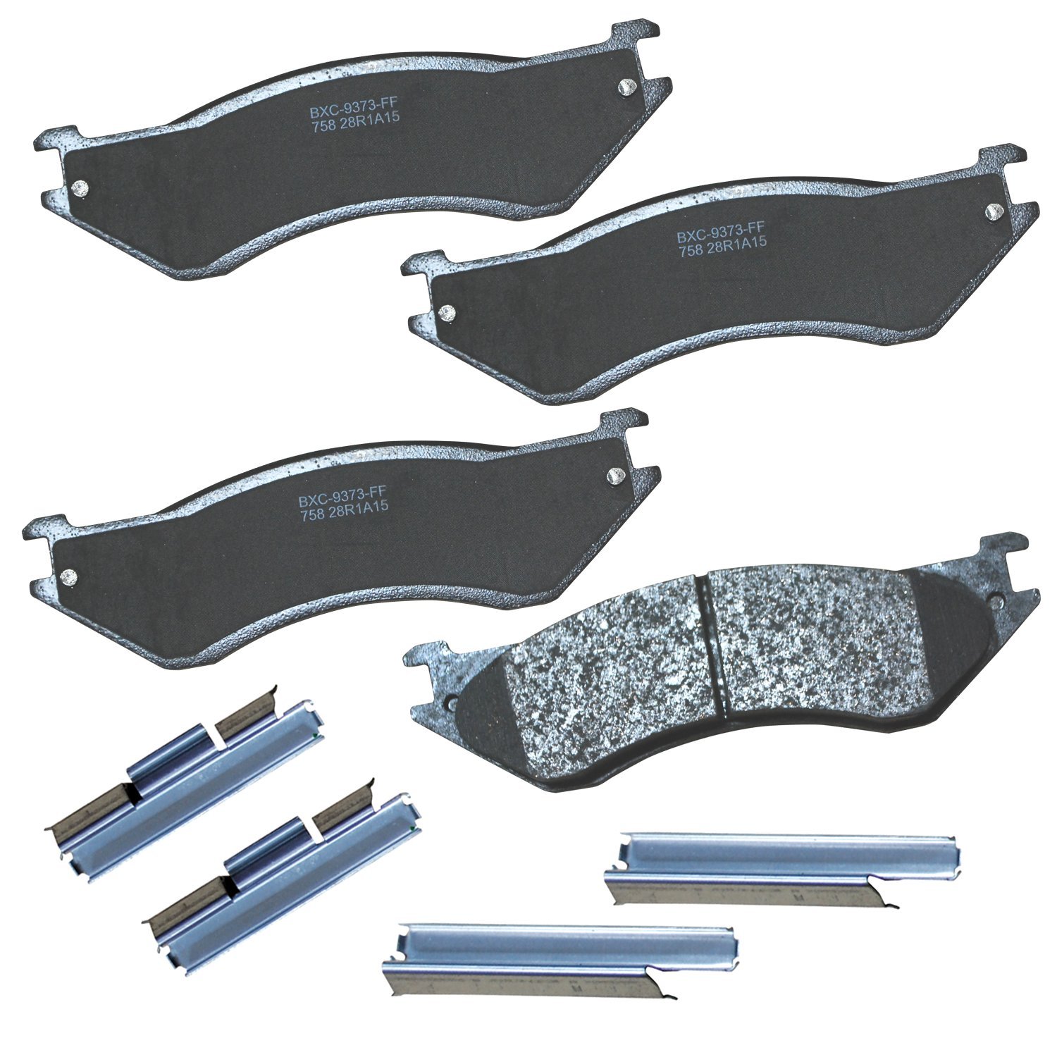 Bendix Premium SBC758 Ceramic Front Brake Pads for Dodge B1500 1998, Ram 1500 2000, Ram 1500 Van 2002-1998