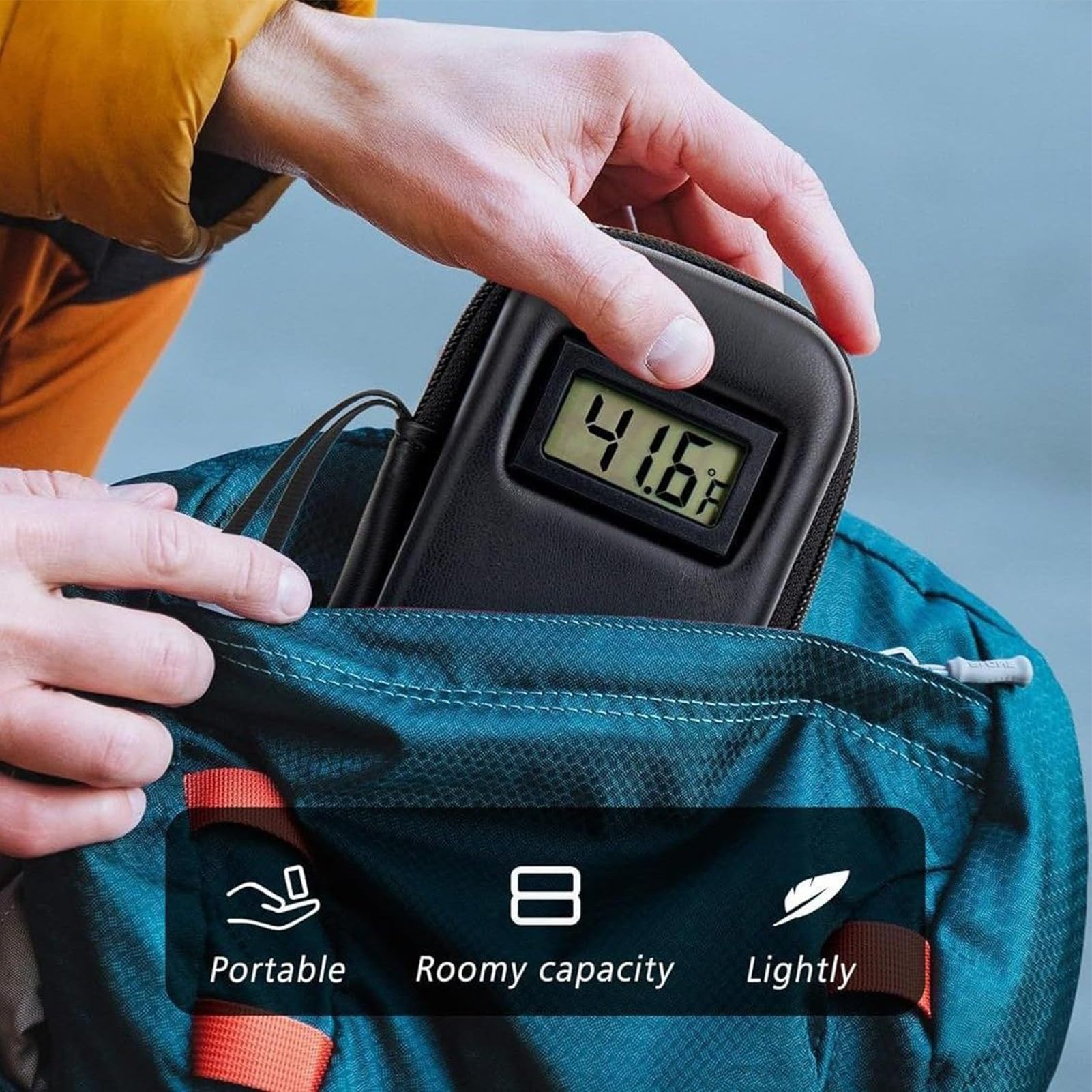 Borsa Termica Da Viaggio Per Medicinali Scatola Termica Farmaci Refrigerata | Contenitore Farmaci Con Display Temperatura Per Viaggi Casa Ospedale Aereo Auto Esterno
