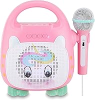 Vista 11 de Singimals - Altavoz de karaoke para niños con micrófono, da rienda suelta a la superestrella interior de tu hijo, Bluetooth v5.1, tiempo