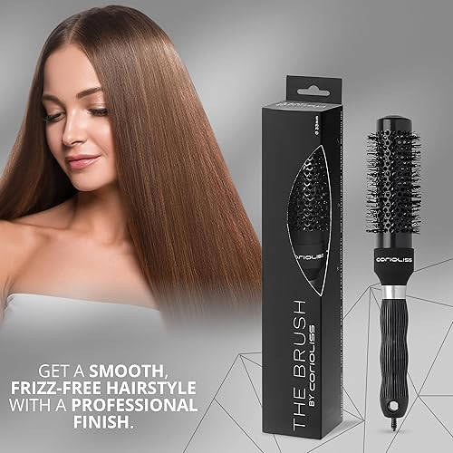 Miniatura 7 de Corioliss  Cepillo de rodillo de pelo para mujer  Cepillo profesional de cerámica  Ideal para cabello corto y peinado de trabajo preciso 1.299 in