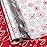 MAYPLUSS Christmas Wrapping Paper Roll - 17IN X 33FT - Christmas Gift Wrapping Paper Featuring Red and White Snowflake Against Silver Reversible Merry for Kids, Holiday, New Year