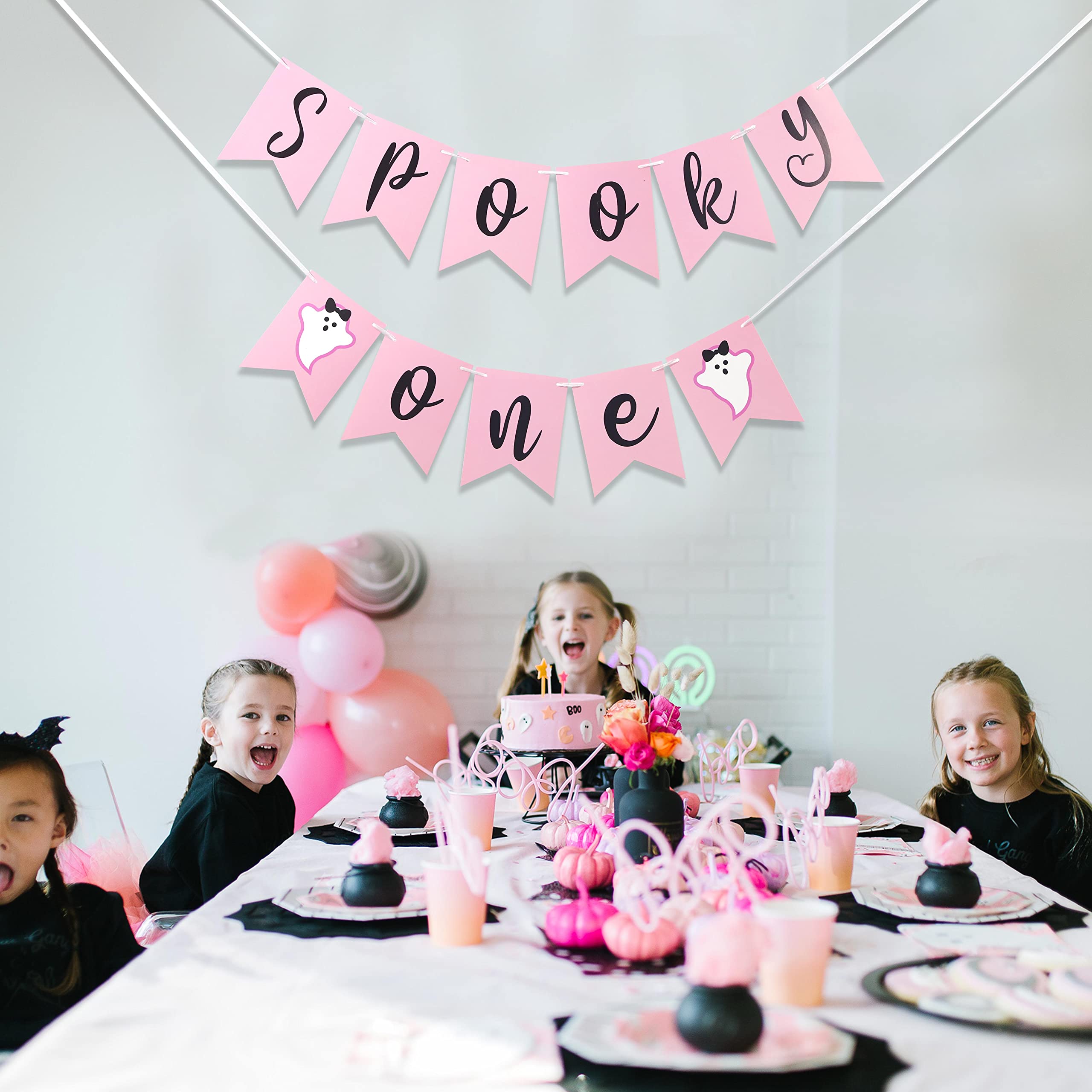 Spooky One First Birthday Banner - Halloween Baby Banner With Ghosts, Garland Photo Prop For Boy Or Girl - View #10