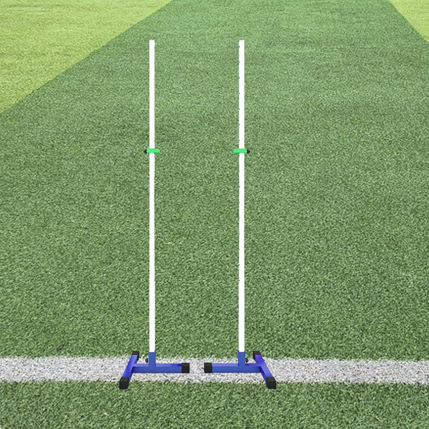 Pair of Adjustable High Jump Stands Track and Field High Jump Standards for Competition Crossbar Not Included for Athletics, School, Stadium