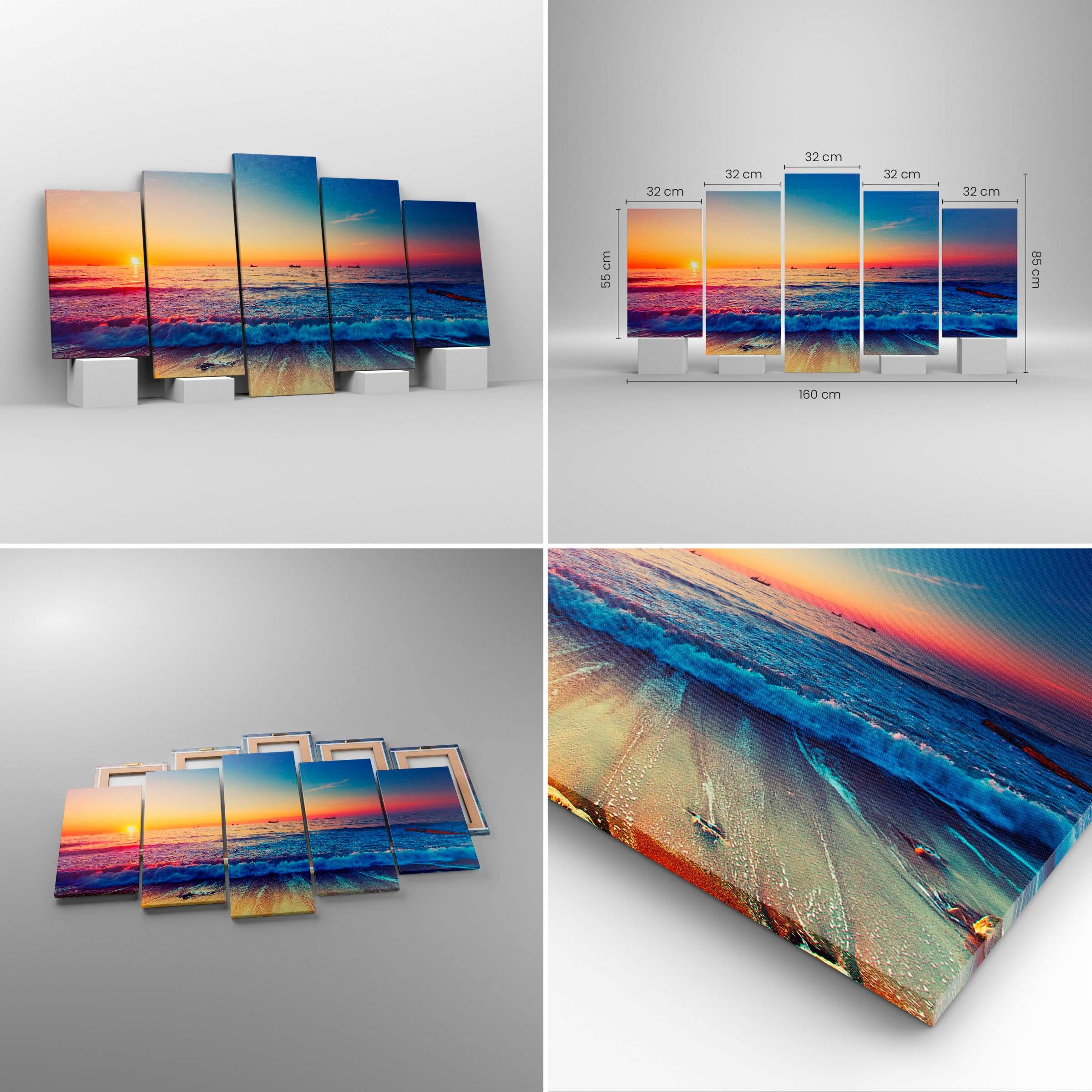 Moderne Impression Sur Toile 150x100cm Image Tableau Decoration Murale Dragon Créature Échelles Tableaux Decoratifs Muraux Chambre Triptyque 5 Parties Deco Décoration Salon Art Wall EA150x100-0245