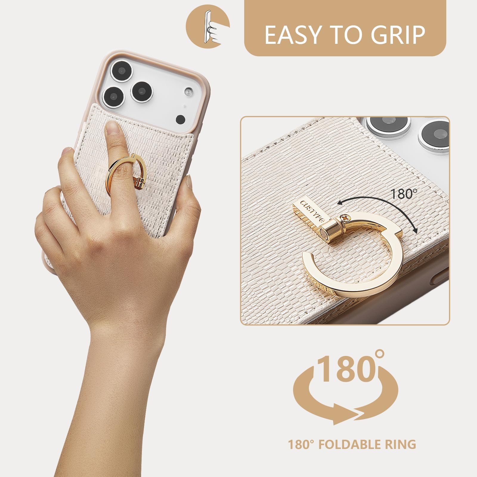 Amazon.co.jp: CUSTYPE iPhone 17 Pro ウォレットケース カード
