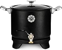 Vista 1 de Craft & Venture Derretidor de cera para fabricación de velas, olla de fusión de cera con capacidad para 7 cuartos (14 libras) de cera, derretidor