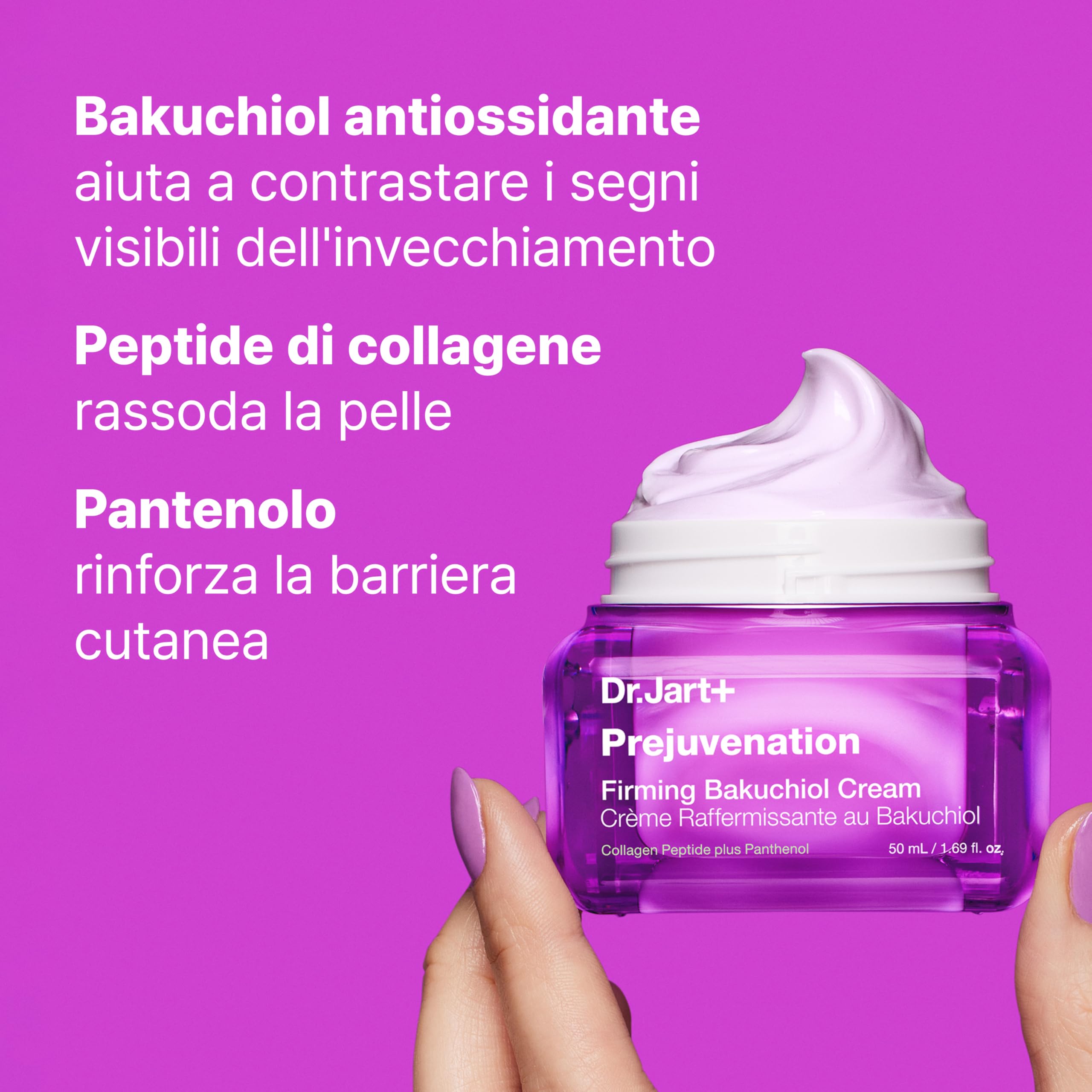 Dr.Jart+ Prejuvenation Crema Rassodante Viso 50 ml | Per la Prevenzione Dei Segni Dell’invecchiamento - Crema Viso Anti-Età - Firming Bakuchiol Cream - Skincare Coreana