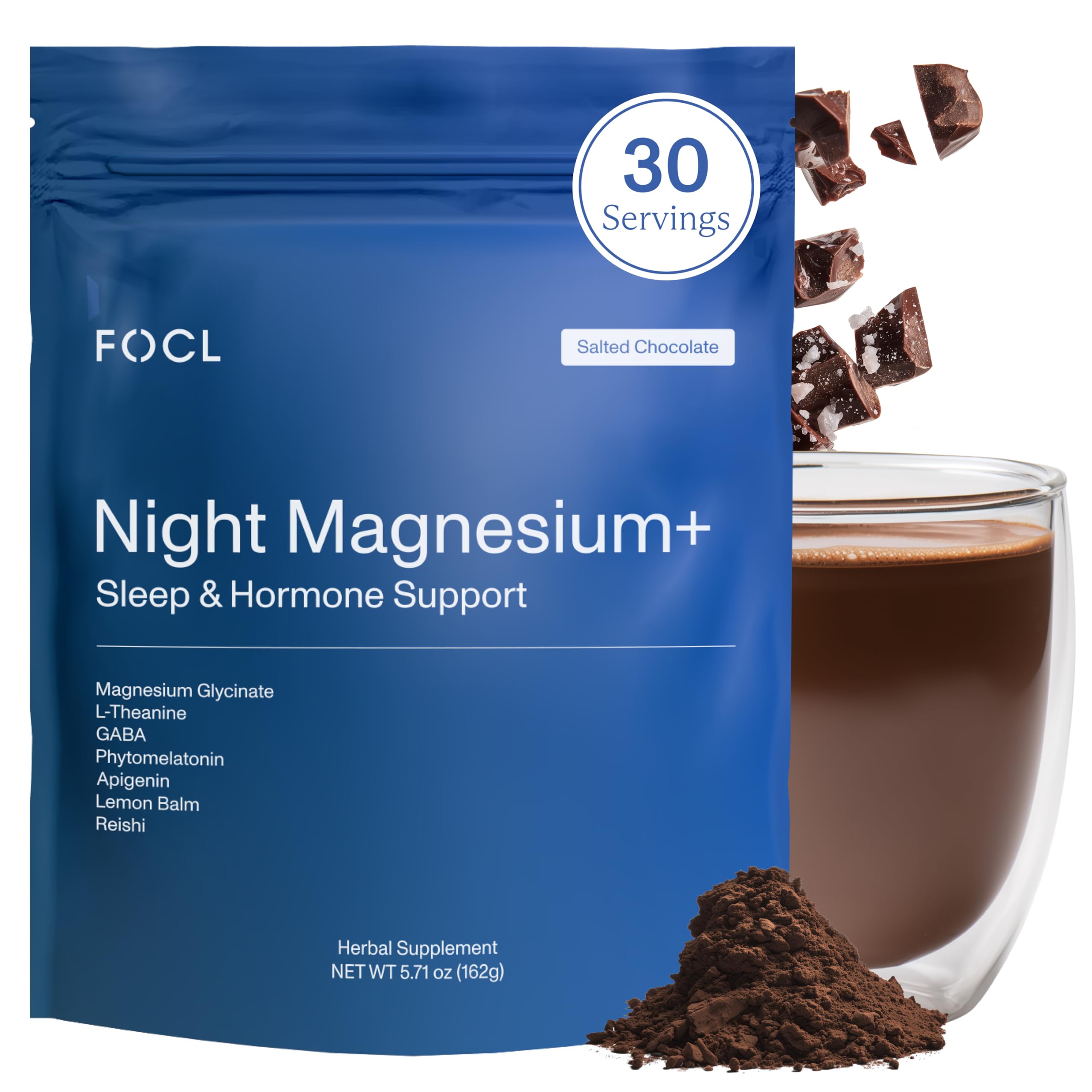 Amazon.com: FOCL Night Magnesium Sleep Drink Mix, Natural Sleep