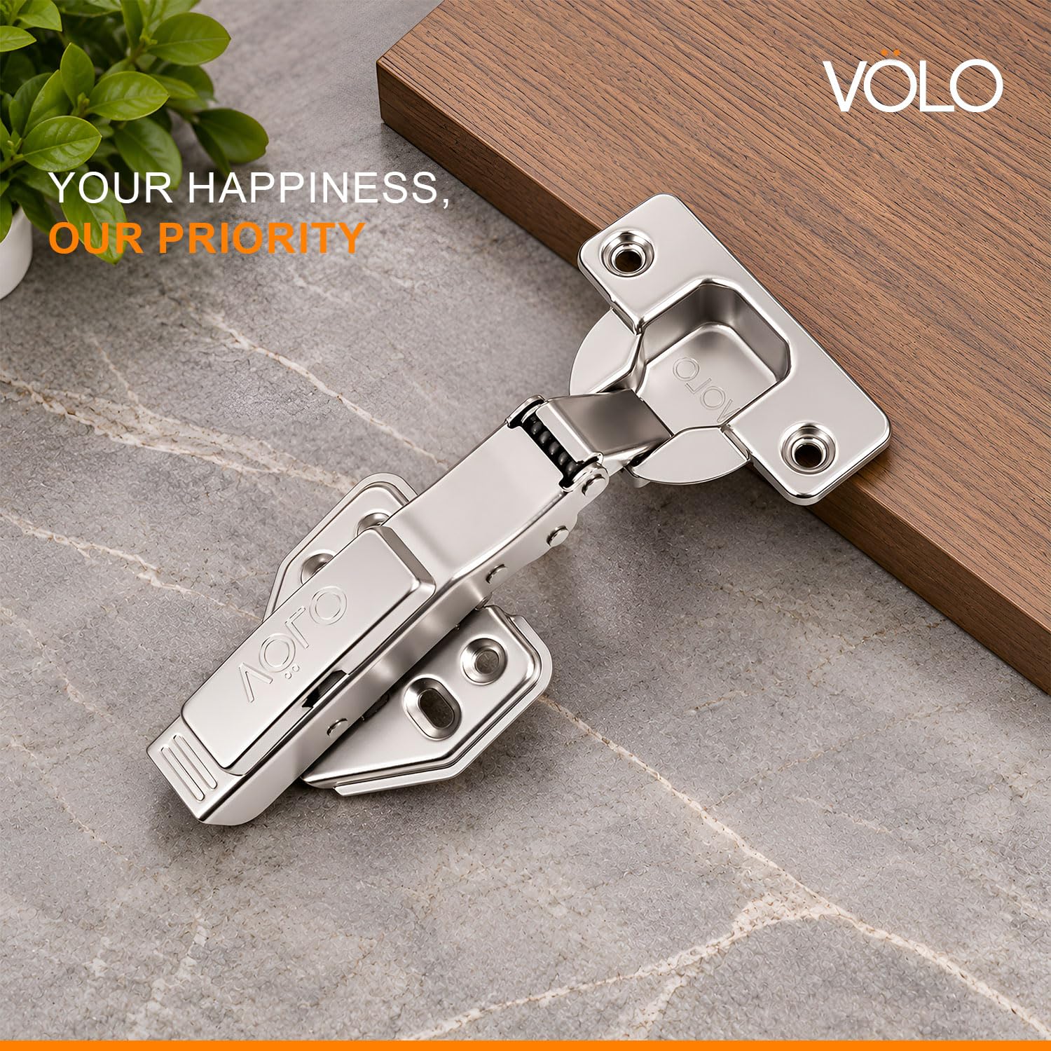 VOLO Soft Close Cabinet Hinges - Nickel Finish -8 VOLO Soft Close Cabinet Hinges - Nickel Finish -8