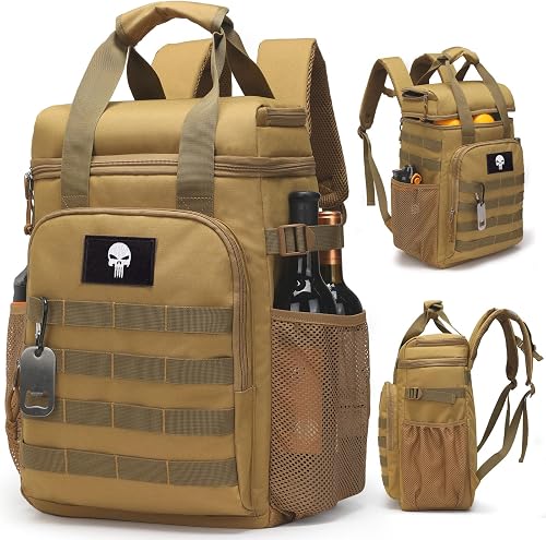 Tactical Lunch Cooler Backpack,Soft Leakproof Cooler Bag for Work
