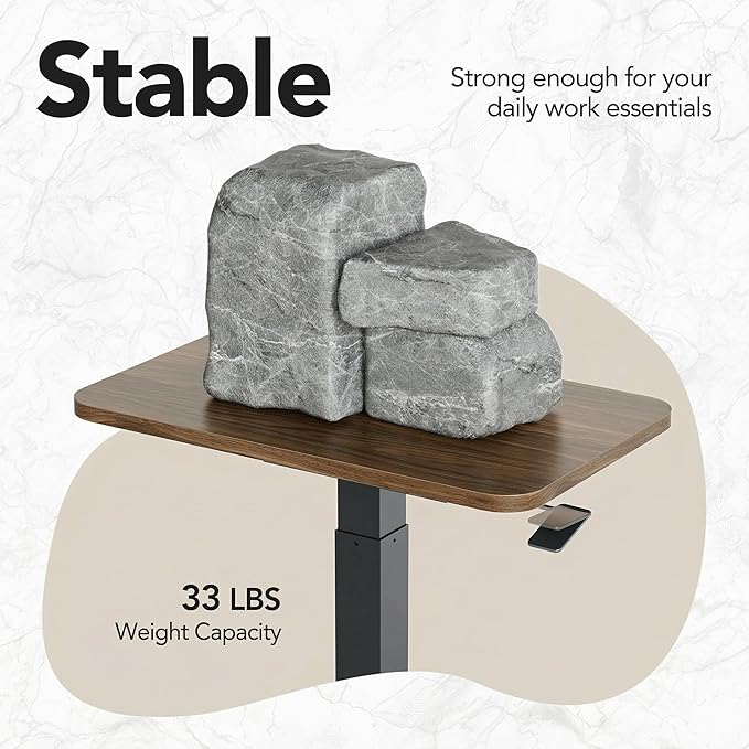 Escritorio Ajustable Móvil con Ruedas, Standing Desk 65x40 c miniatura 6