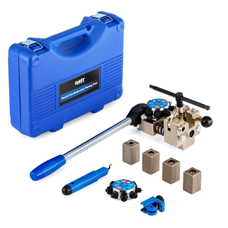 Kit de Ferramenta para Flangeamento de Linhas de Freio Orion Motor Tech, Cabeça Dupla 37° e 45°, para Flanges Simples, Bolha e Duplo