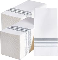 Vplus 300 Pack Disposable Guest Towels - Soft Cloth-Like Bathroom Hand Towels, Absorbent & Elegant Gold Pattern for Parties, Weddings, Dinners