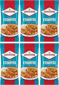 Cajun Etouffee Base 2.65 oz. (Pack of 6) - Authentic Cajun Etouffee Mix with Onions, Bell Peppers, Celery & Spices - By Louisiana Fish Fry