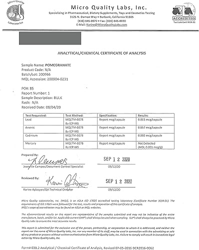 Miniatura 6 de Nature Restore Suplemento de extracto de semilla de granada, estandarizado al 40% de ácido elágico, sin OMG, sin gluten, 90 cápsulas, fabricado en