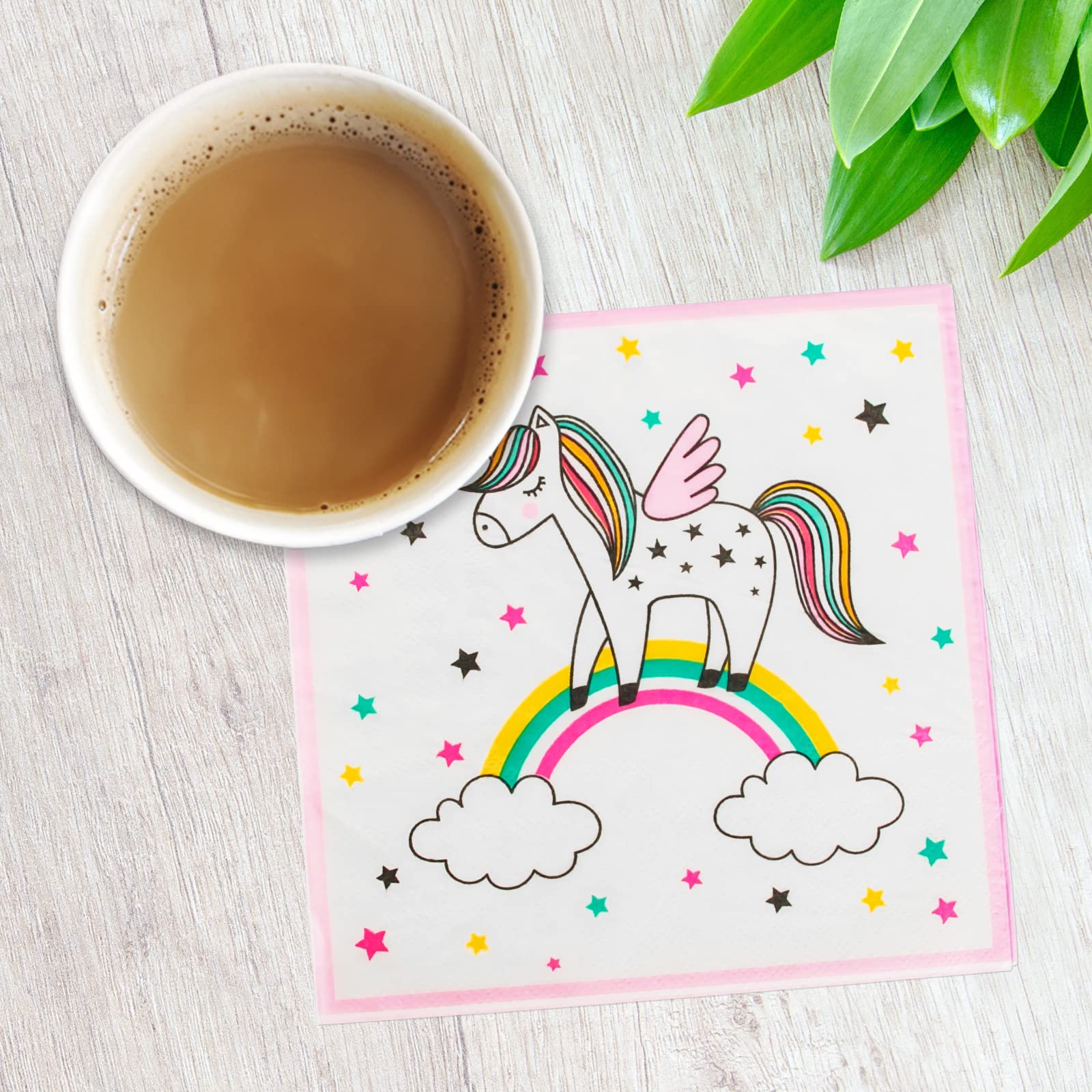 Tovaglioli Carta Unicorno Compleanno Bambini Festa 40 Pezzi - 11