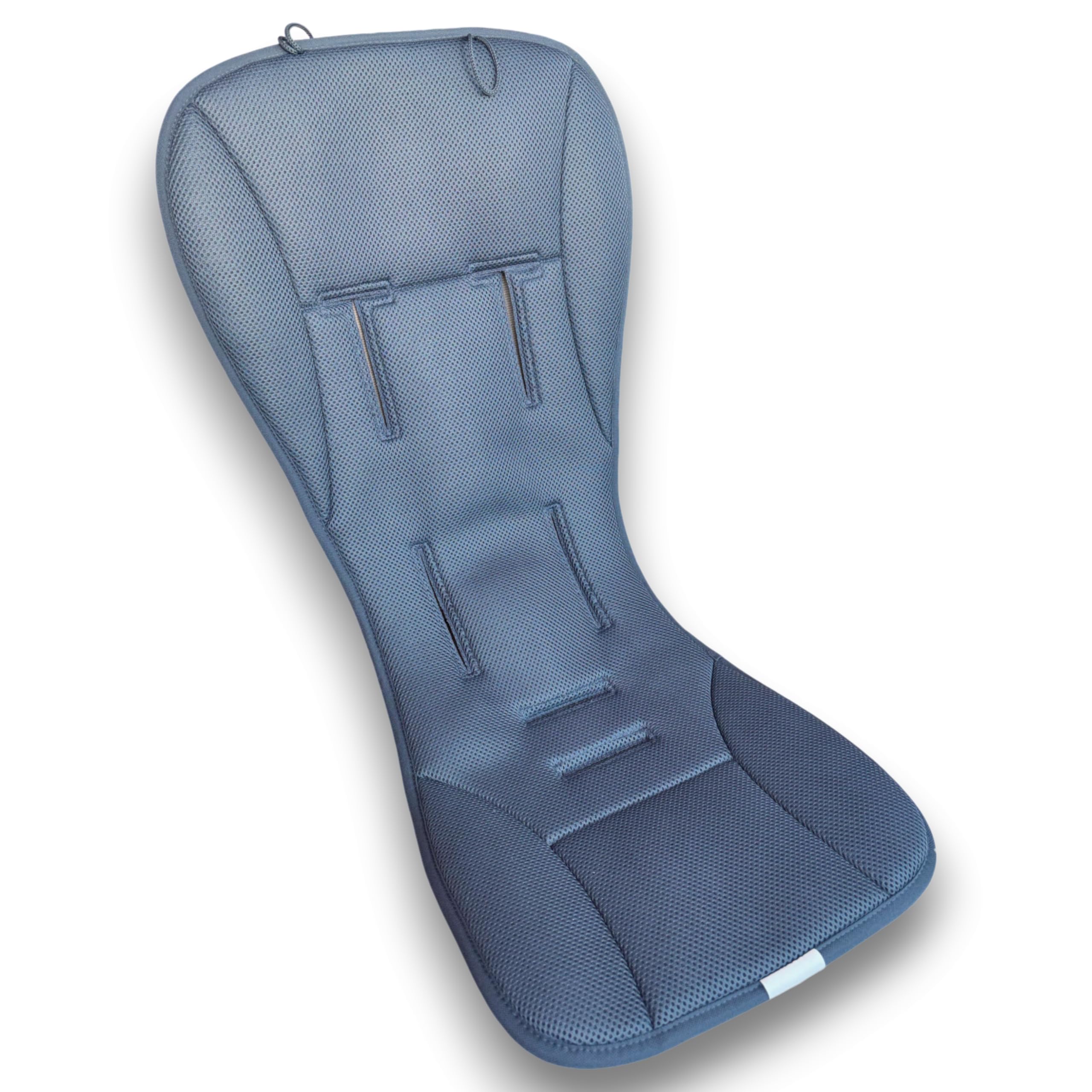 Colchoneta Confort Doble 2 | Reversible para Silla bebé. Forma de Butterfly Funda Compatible con Sillas Bugaboo Ajuste ergonómico - Azul (Azul)