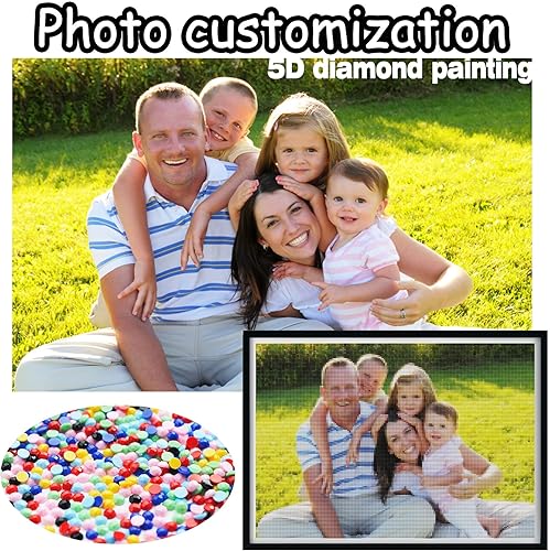 VAIIEYO Kits de pintura de diamantes personalizados 5D, pintura de diamante, personalización de imagen privada, haz tu propia pintura de diamante,