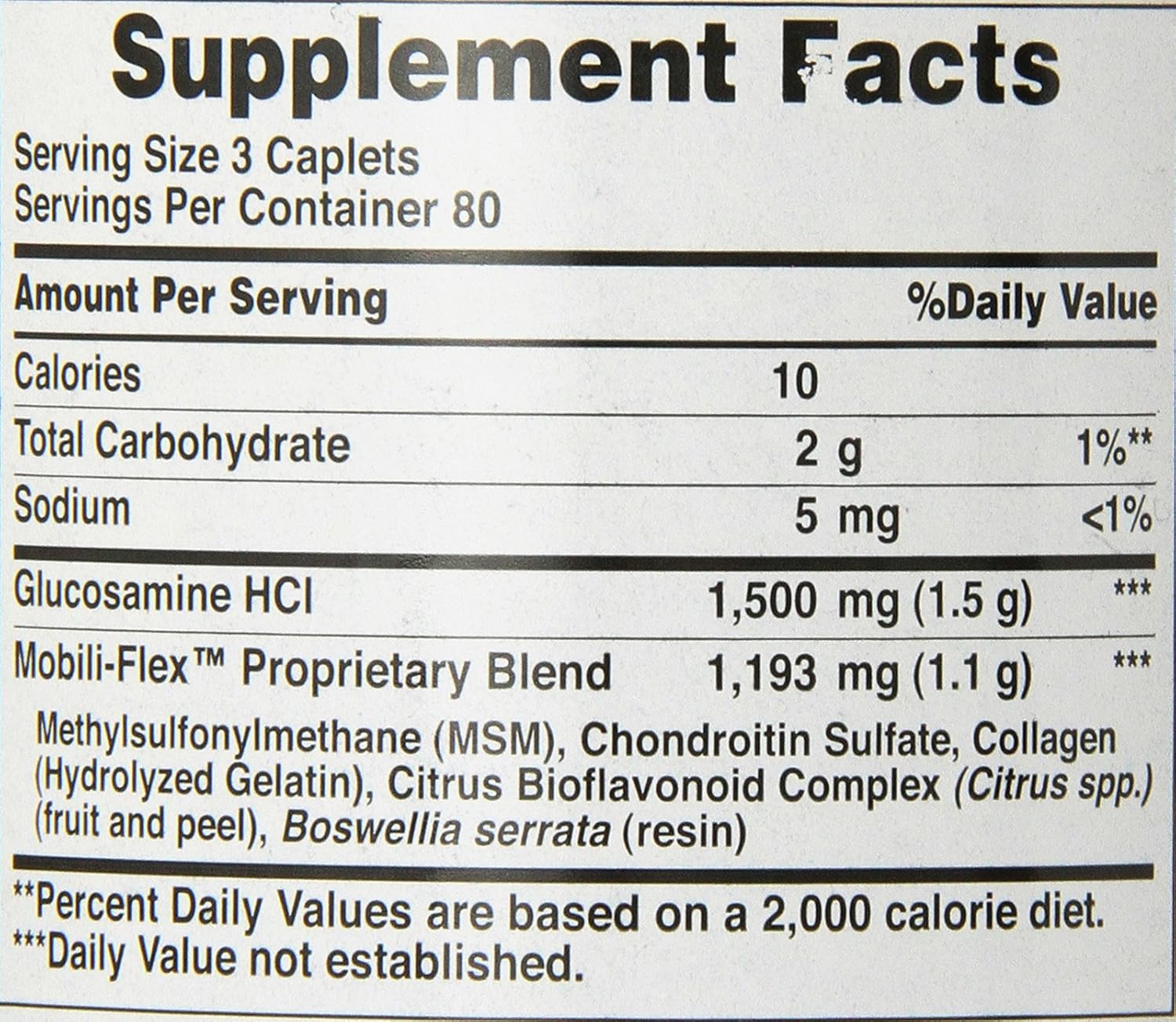 Puritan's Pride Glucosamine, Chondroitin & MSM -3 Per Day Formula : Health & Household