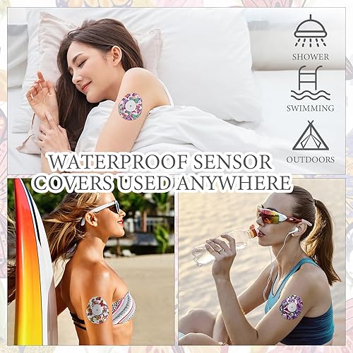 Miniatura 9 de FuWeave Paquete de 36 parches adhesivos para sensor Libre 2 con cielo estrellado CGM parches impermeables CGM cubiertas CGM a prueba de sudor sensor