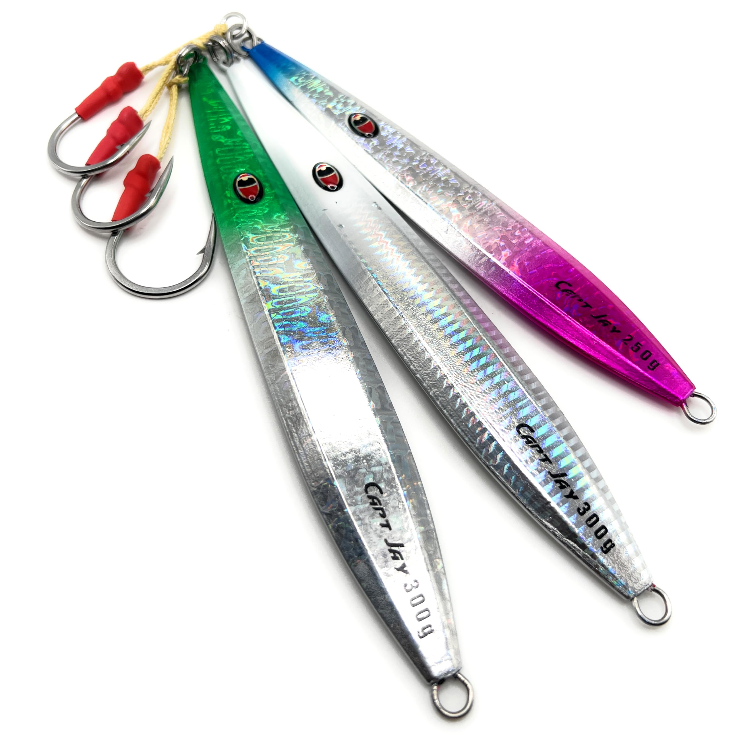 Capt Jay Fishing Saltwater jigs Speed Jigging Slow Jigging Pitching Lures, Vertical Jigging Artificial Lures Jigging Lure Fishing Jiggs