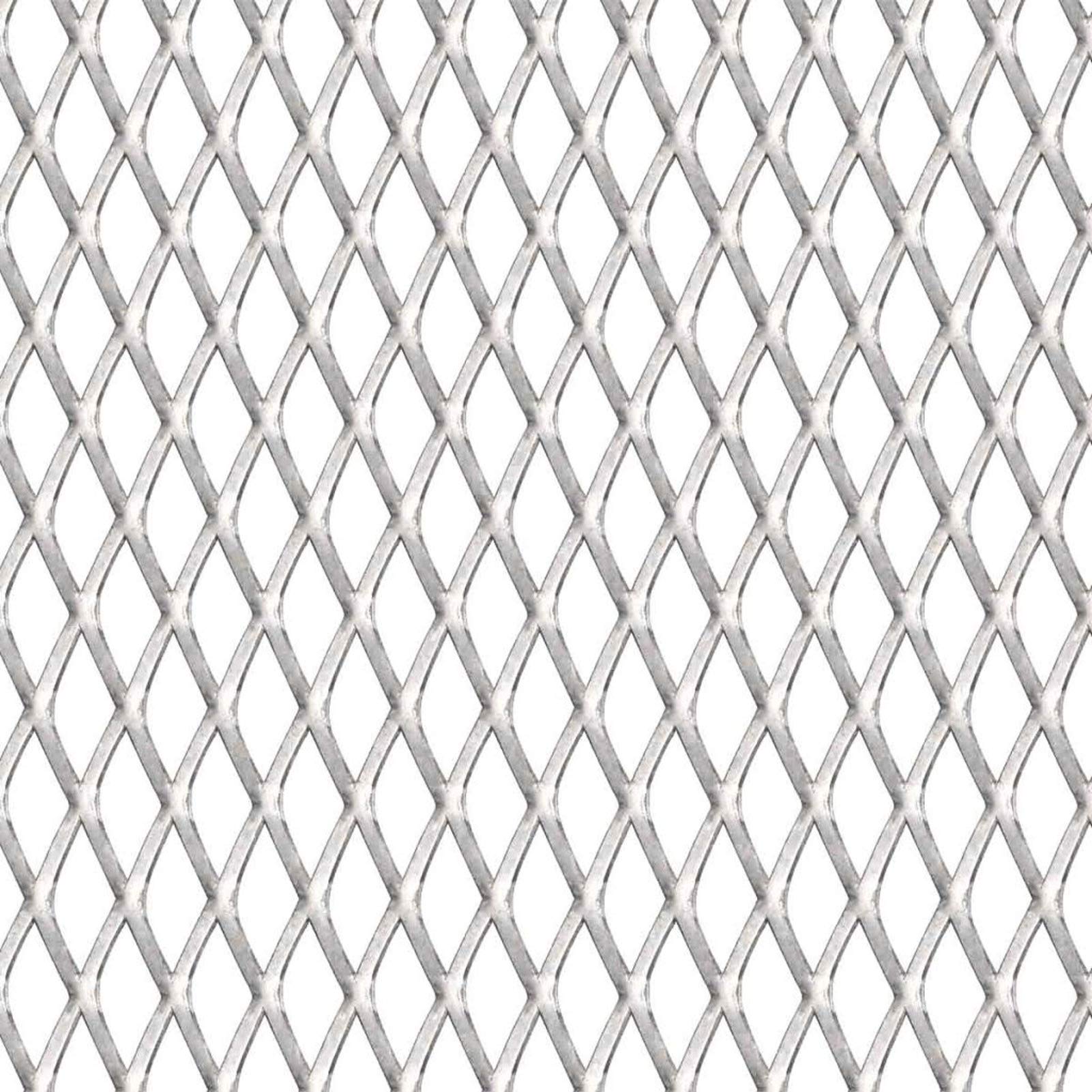 Kavolet Grillage métallique déployé - Grille ondulée en acier inoxydable - 50 x 50 cm - 20 x 10 x 2 mm - Grillage métallique déployé