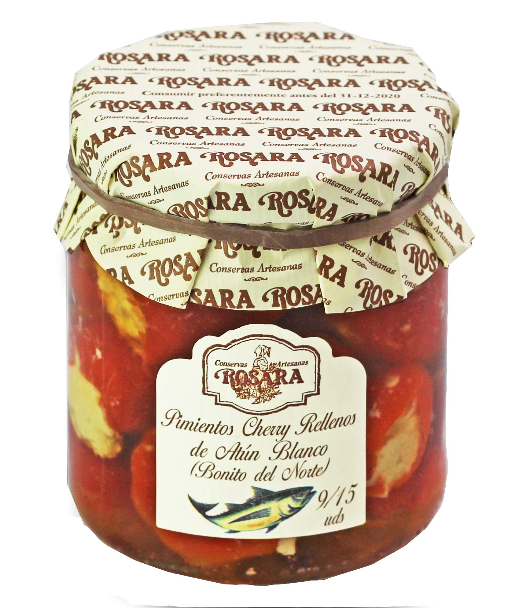 Pimientos Cherry rellenos de Bonito 185 g
