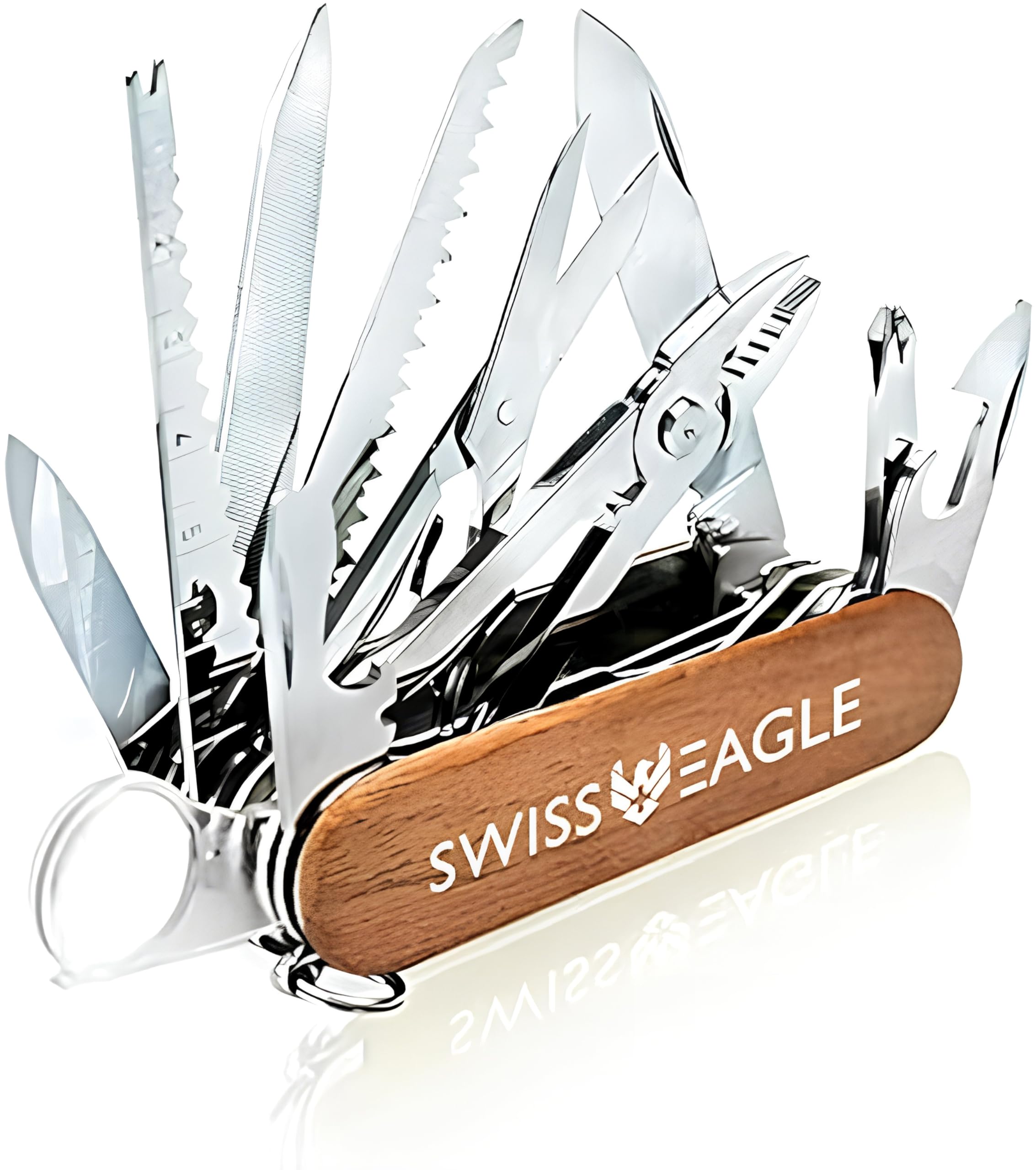 Swiss Eagle Ranger Multi-Tool Pocket with 30 Tools All in Your Pocket for Campaiging and Kitchen