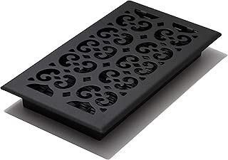 Decor Grates STH612 Scroll Text Floor Register, 6-Inch by 12-Inch, Black - coolthings.us
