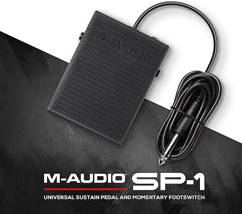 Miniatura 7 de M-AUDIO SP-1 Pedal de sostenimiento universal para teclados MIDI, pianos digitales, pianos eléctricos y más