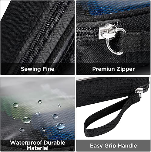 Miniatura 32 de Zannaki - cartuchera de gran capacidad para marcadores, lápices, lapiceras, papeles y sobres de carta, portador para billetera, diario, secundaria