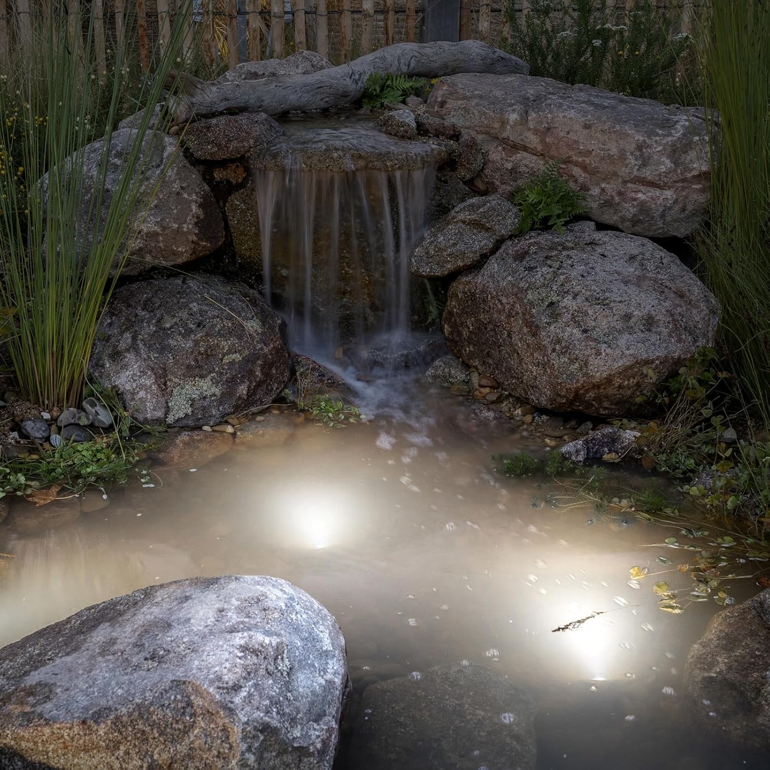Underwater LED Pond Lights - 9W 5700K Bright White LED Pond Light Works at 12V AC/DC Low Voltage - STAINLESS STEEL IP68 Submersible for Fountains, Ponds, Waterfalls and Landscape Lighting Purposes