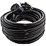 AC WORKS 30Amp 3-Prong NEMA 10-30 Dryer Extension Cord with Heavy Duty Thick Anti-Weather Cord (25FT)