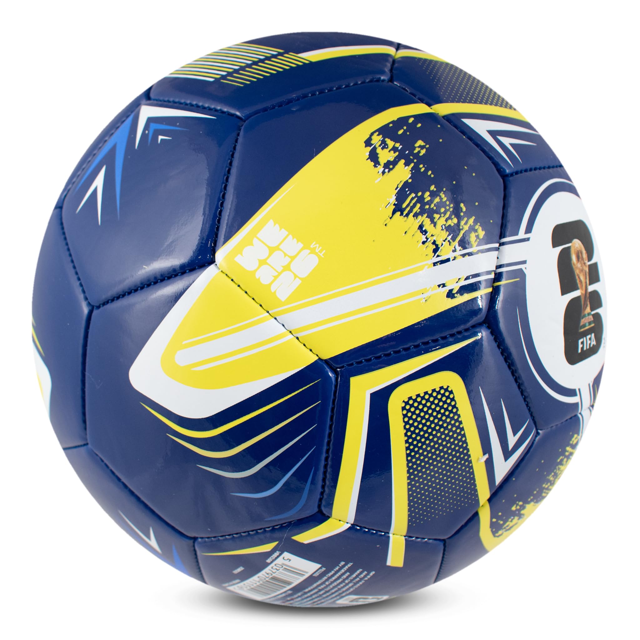 Hy-Pro Officially Licensed FWC26 Size 5 Football - Training Ball with Trophy Design & Host Nations Graphics, Football Gifts for Boys - FIFA World Cup 2026 Design - 5