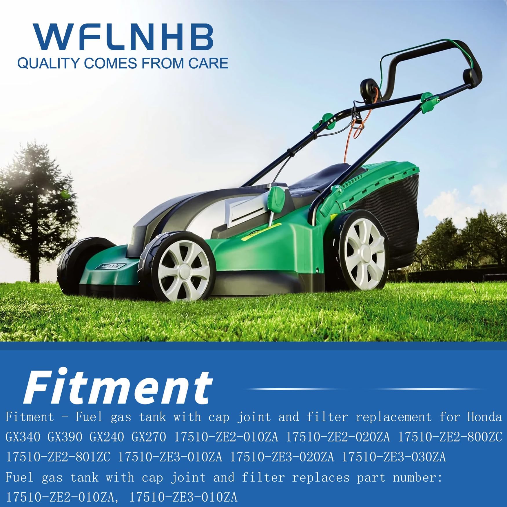 Amazon.com: WFLNHB 17510-ZE2-010ZA Fuel Gas Tank with Cap Joint