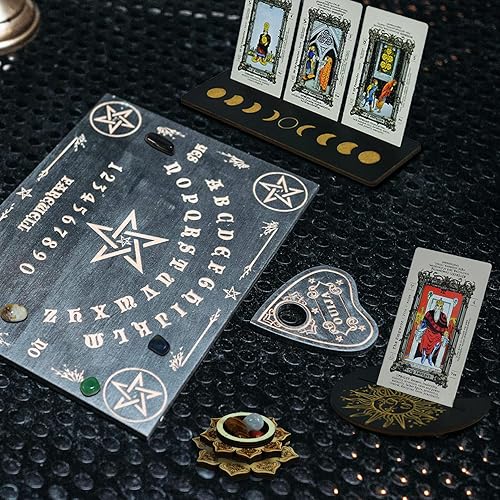 Miniatura 4 de Knana 10 Uds. Tarot Soporte de Tarot Display Tarot Accesorios con Tarot Piedra de Cristal para Herramientas de Adivinación de Brujas