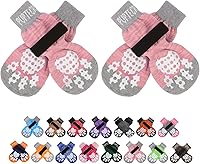 Vista 12 de PUPTECK Calcetines antideslizantes para perros con agarres de doble cara para perros pequeños, medianos y grandes, suelos de madera dura que evitan
