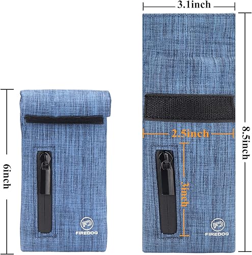 Vista 44 de FIREDOG Bolsas a prueba de olores, bolsa con forro de carbono a prueba de olores para perros, probada de 3 x 6 pulgadas, bolsillo de almacenamiento