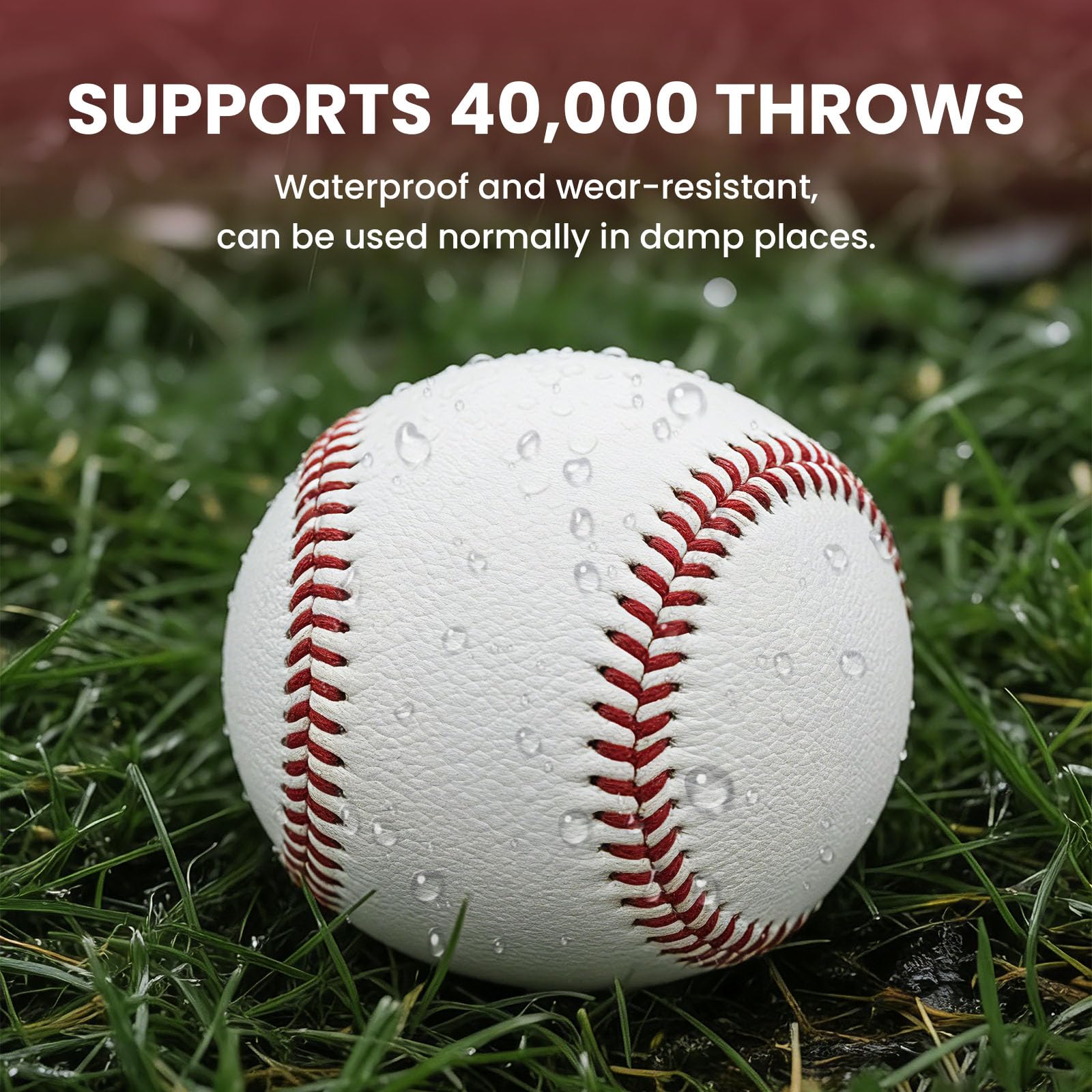 Pelota de béisbol, tamaño oficial, cuero compuesto de alto rendimiento de 9 pulgadas, ideal para práctica de uso recreativo de jóvenes y adultos