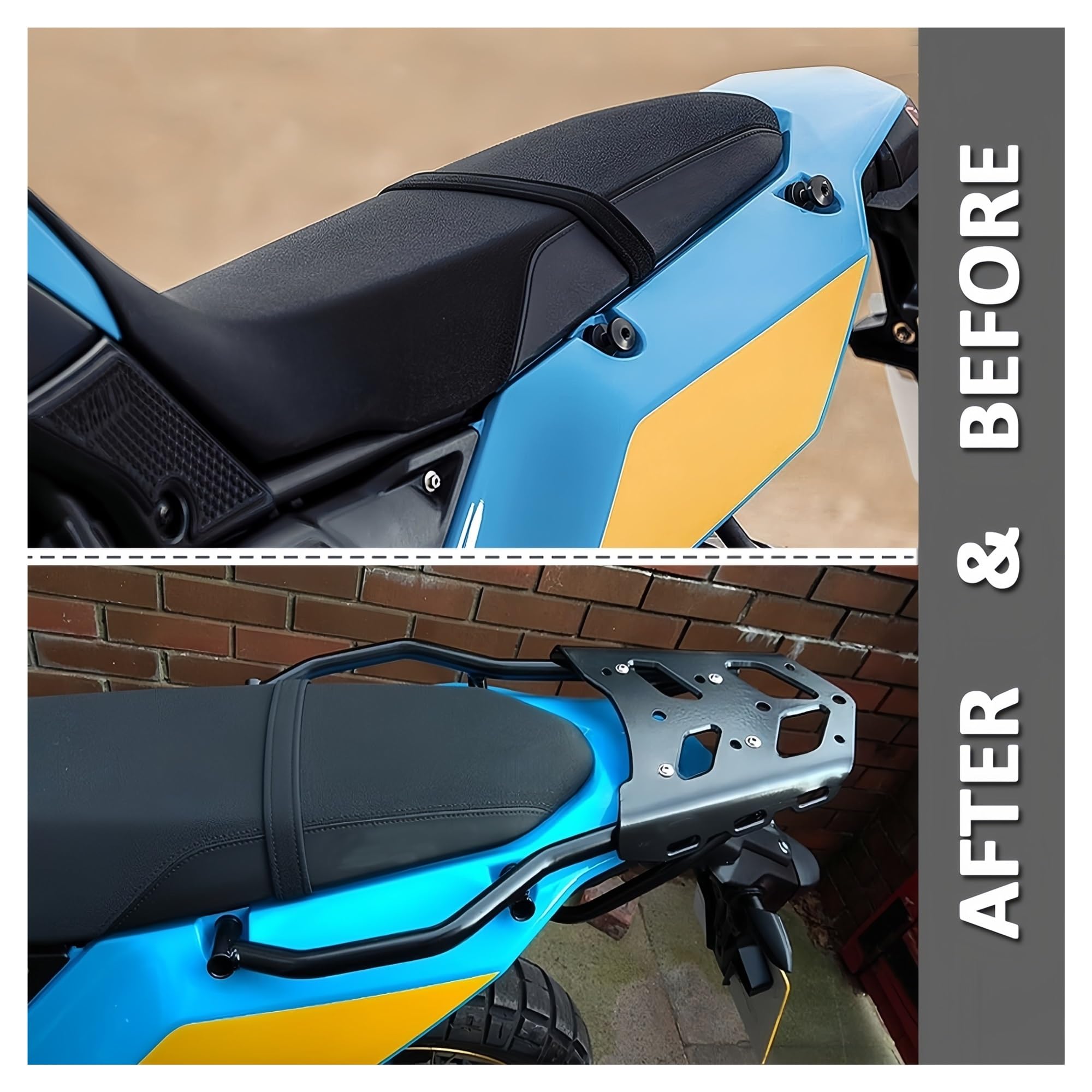 Porte-Bagages arrière de Moto pour Porte-Bagages arrière pour Yamaha pour Tenere 700 T7, Top Case pour, 2019-2020
