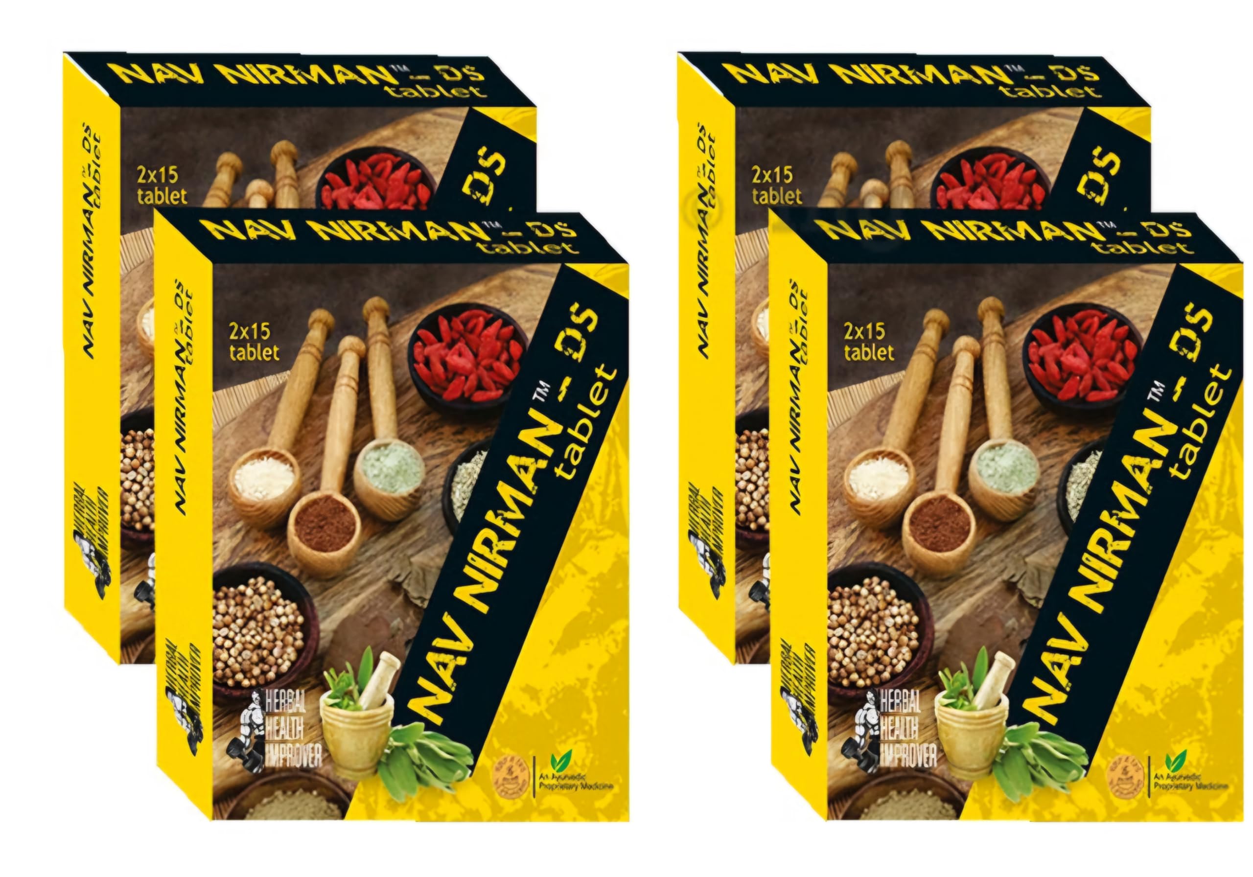 Sponsored Ad - Nav Nirman DS Tablet Health Supplement for Men and Women 120 Tablets Pack of 4